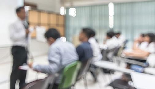 Students and instructor in classroom